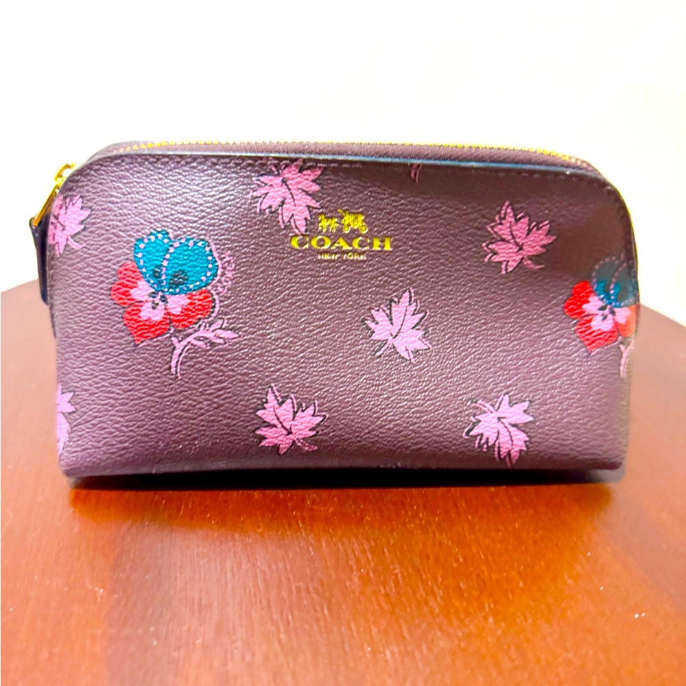 Coach cosmetic, eyeglass, medicine case pouch medium